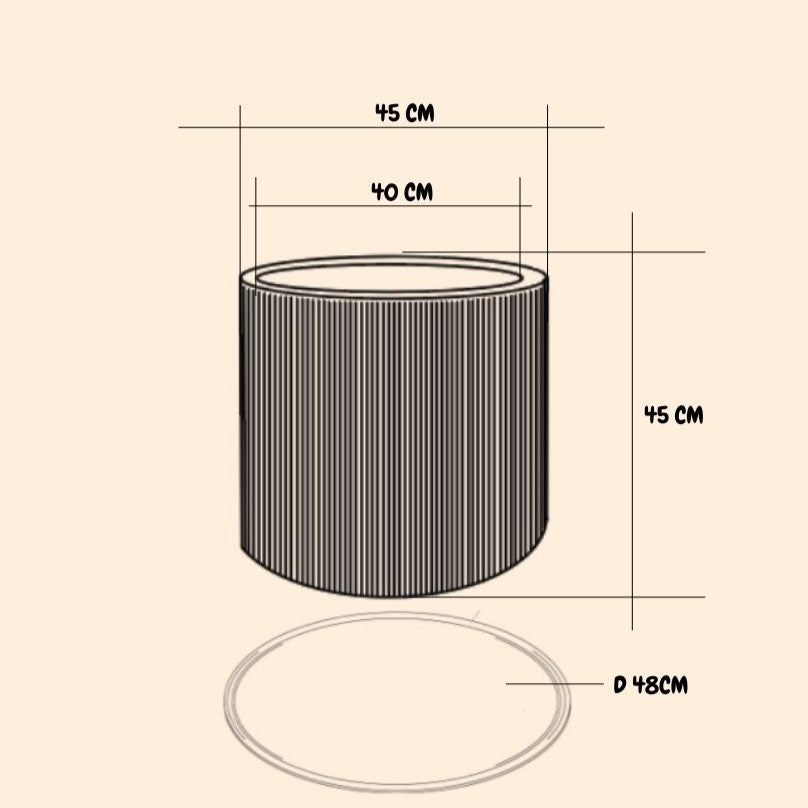 Cilindro Estriado Chico
